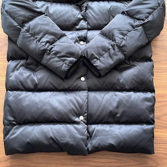 Zara Black Puffer Coat Size XS - Picture 6 of 16